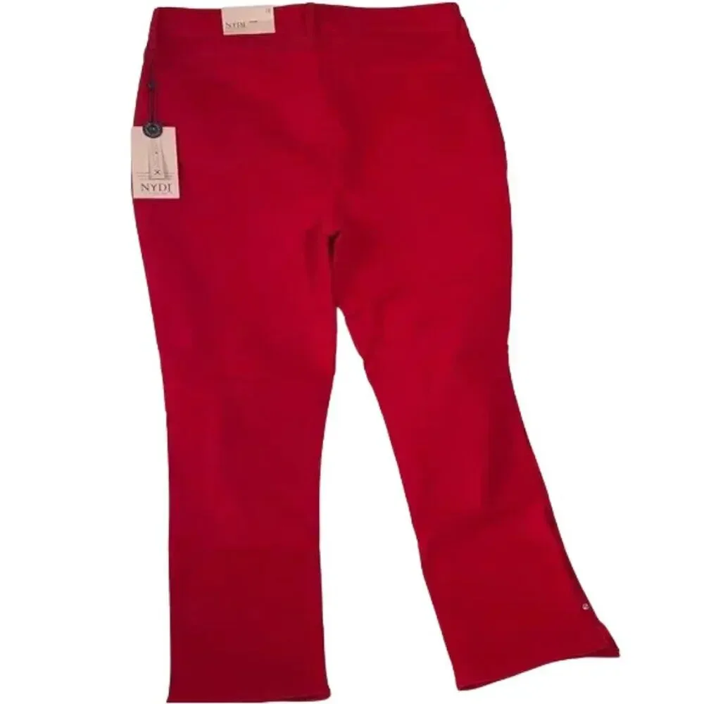 NYDJ Women's Bold Red Skinny Jeans